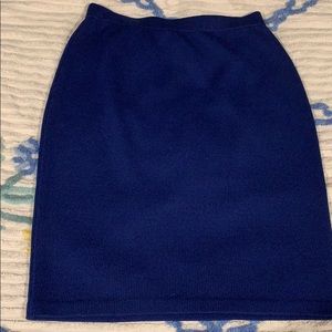 St. John Collection Navy Blue Knit Pencil Skirt